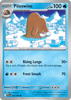 Piloswine 024/94 Common card from Phantasmal Flames