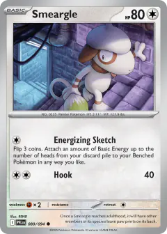 Smeargle 080/94 Common card from Phantasmal Flames