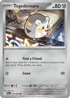 Togedemaru 073/94 Common card from Phantasmal Flames