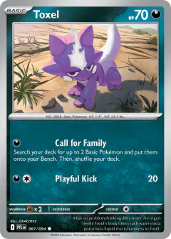 Toxel 067/94 Common card from Phantasmal Flames