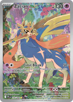 Zacian 100/94 Illustration Rare card from Phantasmal Flames