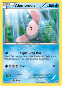 Alomomola 22/119 Common card from Phantom Forces