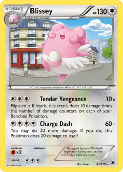 Blissey 81/119 Rare card from Phantom Forces