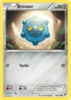 Bronzor 60/119 Common card from Phantom Forces