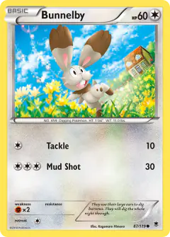 Bunnelby 87/119 Common card from Phantom Forces
