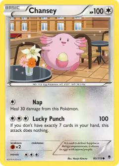 Chansey 80/119 Common card from Phantom Forces