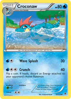 Croconaw 16/119 Uncommon card from Phantom Forces