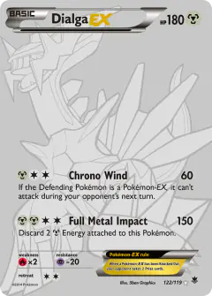 Dialga-EX 122/119 Rare Secret card from Phantom Forces