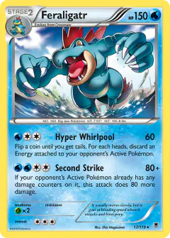 Feraligatr 17/119 Rare Holo card from Phantom Forces