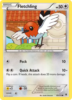 Fletchling 89/119 Common card from Phantom Forces