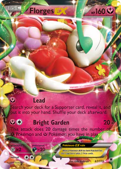 Florges-EX 67/119 Rare Holo EX card from Phantom Forces
