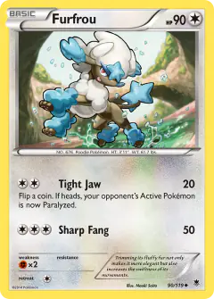 Furfrou 90/119 Uncommon card from Phantom Forces
