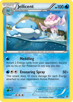 Jellicent 21/119 Rare card from Phantom Forces