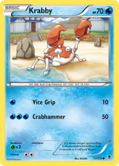 Krabby 13/119 Common card from Phantom Forces