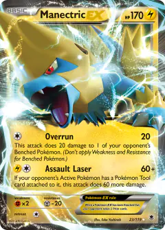 Manectric-EX 23/119 Rare Holo EX card from Phantom Forces