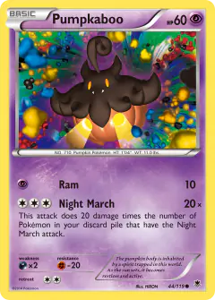 Pumpkaboo 44/119 Common card from Phantom Forces