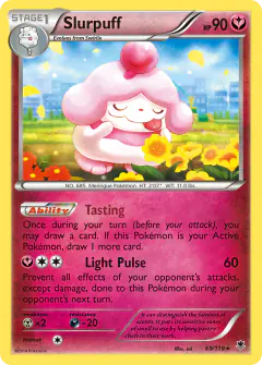 Slurpuff 69/119 Rare Holo card from Phantom Forces