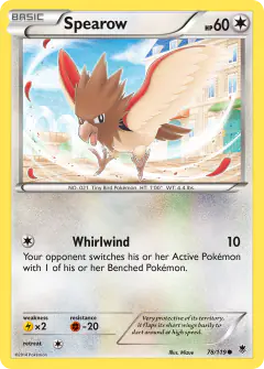 Spearow 78/119 Common card from Phantom Forces