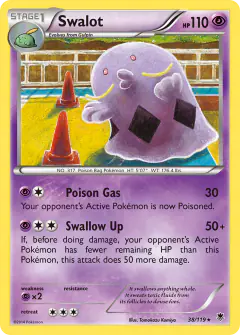 Swalot 38/119 Rare card from Phantom Forces