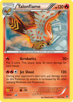 Talonflame 10/119 Rare card from Phantom Forces