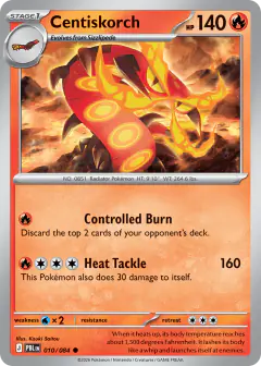 Centiskorch 010/084 Common card from Pitch Black