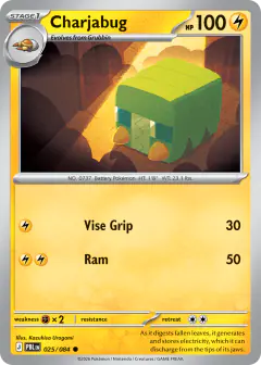 Charjabug 025/084 Common card from Pitch Black