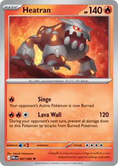 Heatran 007/084 Uncommon card from Pitch Black