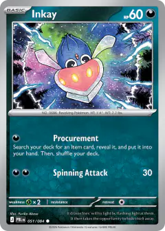Inkay 051/084 Common card from Pitch Black