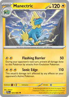 Manectric 024/084 Uncommon card from Pitch Black