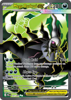 Mega Darkrai ex 101/084 Ultra Rare card from Pitch Black