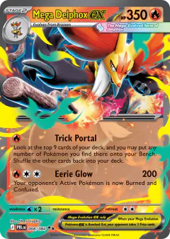 Mega Delphox ex 008/084 Double Rare card from Pitch Black