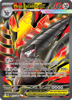 Mega Excadrill ex 103/084 Ultra Rare card from Pitch Black