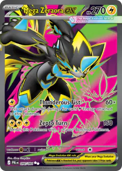 Mega Zeraora ex 098/084 Ultra Rare card from Pitch Black