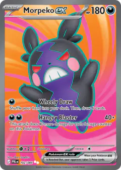 Morpeko ex 102/084 Ultra Rare card from Pitch Black