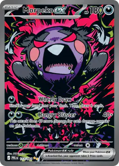 Morpeko ex 117/084 Special Illustration Rare card from Pitch Black