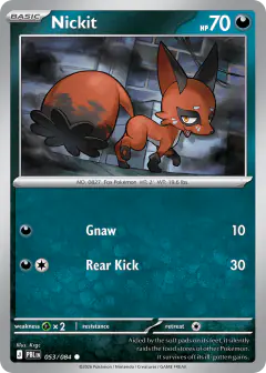 Nickit 053/084 Common card from Pitch Black