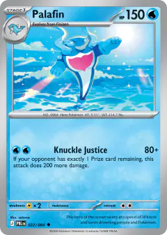 Palafin 022/084 Uncommon card from Pitch Black