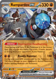 Rampardos ex 045/084 Double Rare card from Pitch Black