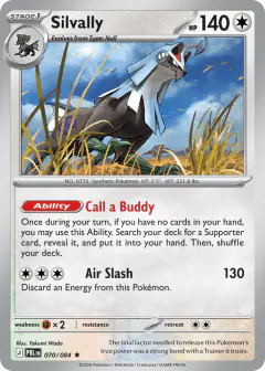 Silvally 070/084 Rare card from Pitch Black