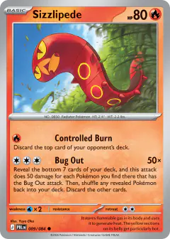 Sizzlipede 009/084 Common card from Pitch Black