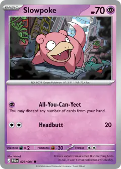 Slowpoke 029/084 Common card from Pitch Black