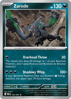 Zarude 056/084 Rare card from Pitch Black