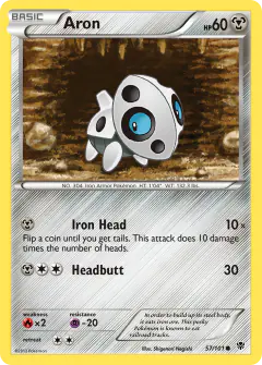 Aron 57/101 Common card from Plasma Blast