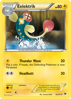Eelektrik 32/101 Uncommon card from Plasma Blast