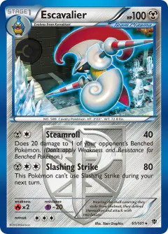 Escavalier 61/101 Rare card from Plasma Blast