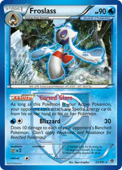 Froslass 23/101 Rare card from Plasma Blast
