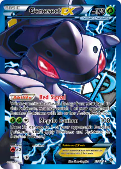 Genesect-EX 97/101 Rare Ultra card from Plasma Blast