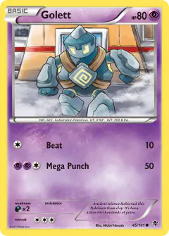 Golett 45/101 Common card from Plasma Blast