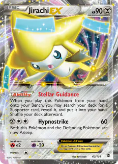 Jirachi-EX 60/101 Rare Holo EX card from Plasma Blast