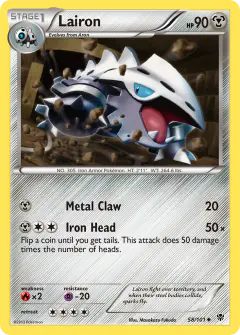 Lairon 58/101 Uncommon card from Plasma Blast